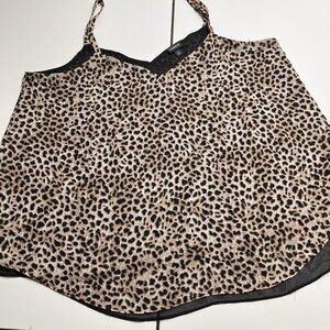 Torrid Cheetah Tank Top Adjustable Straps Size 2